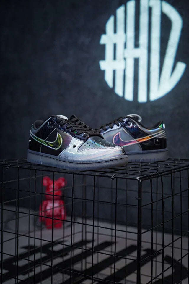 Nike Dunk Low "HyperfIat" Preto e Multi-Color