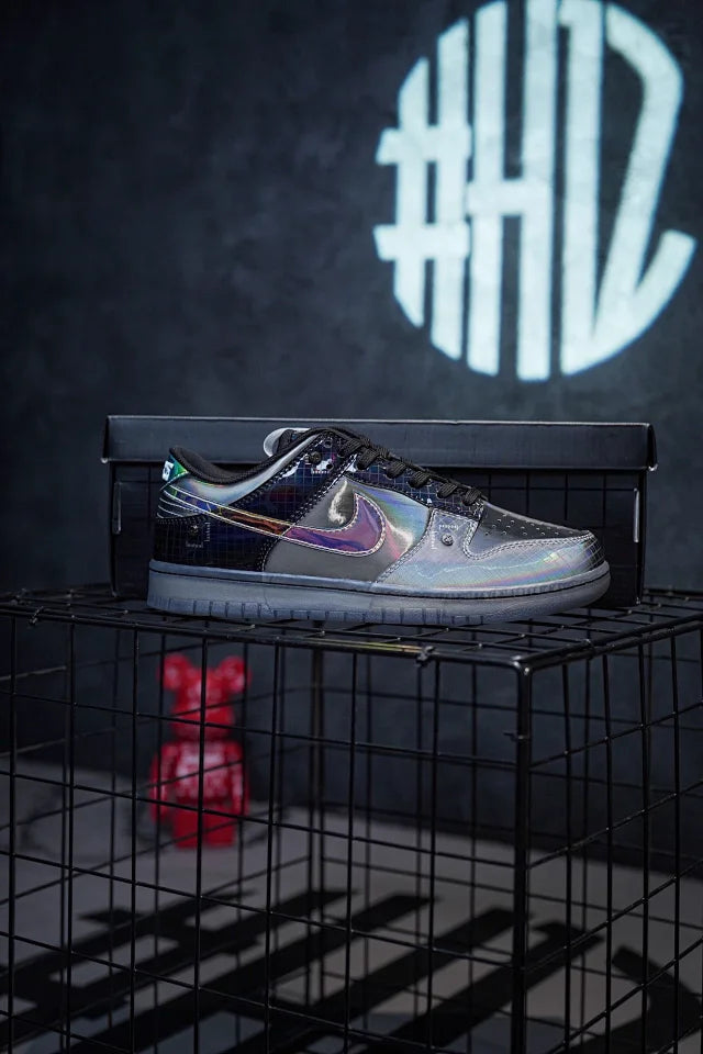 Nike Dunk Low "HyperfIat" Preto e Multi-Color