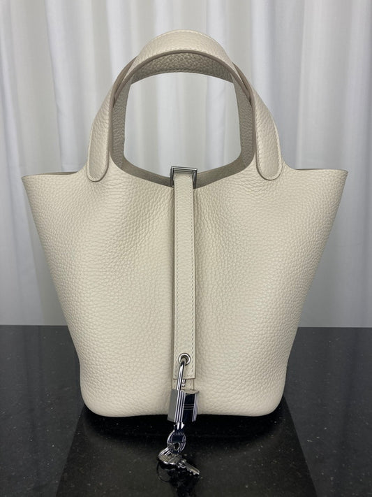 Bolsa Hermès Picotin Branco