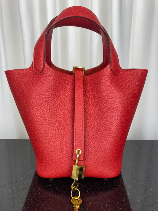 Bolsa Hermès Picotin Vermelho