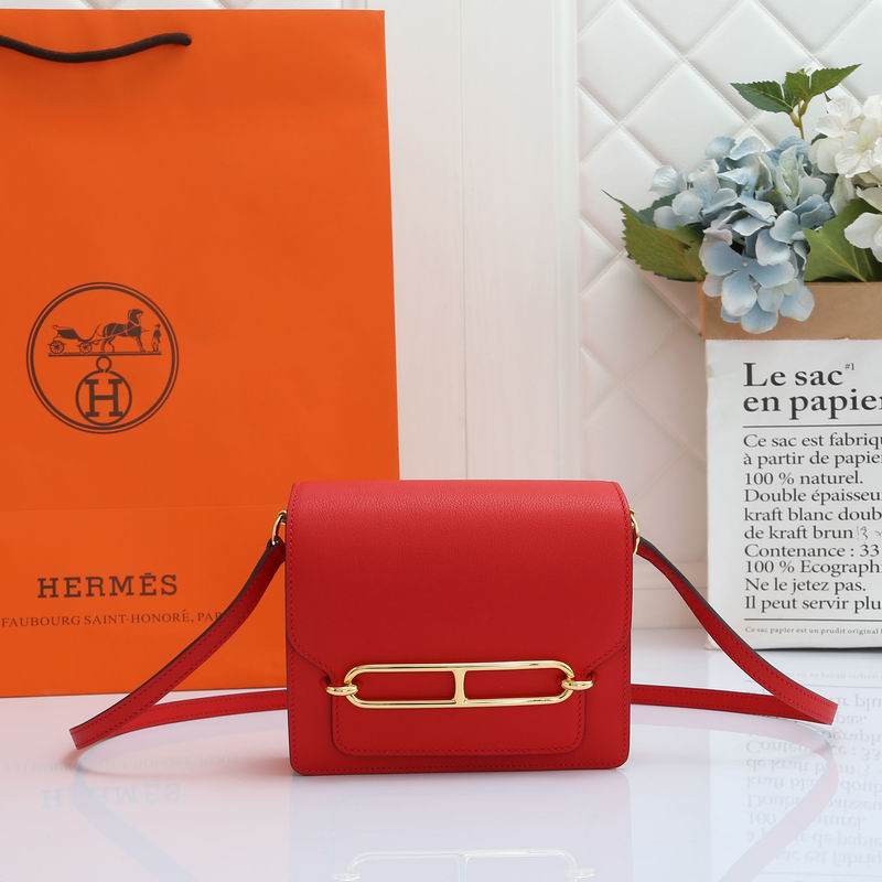 Bolsa Hermès Roulis Evercolor Vermelho