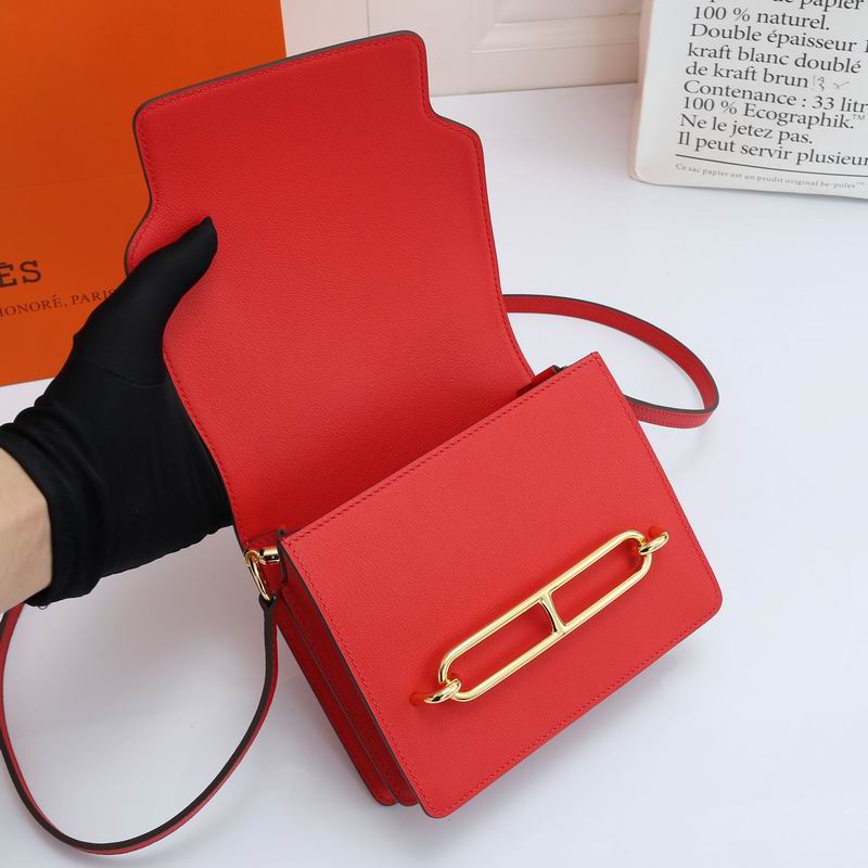 Bolsa Hermès Roulis Evercolor Vermelho