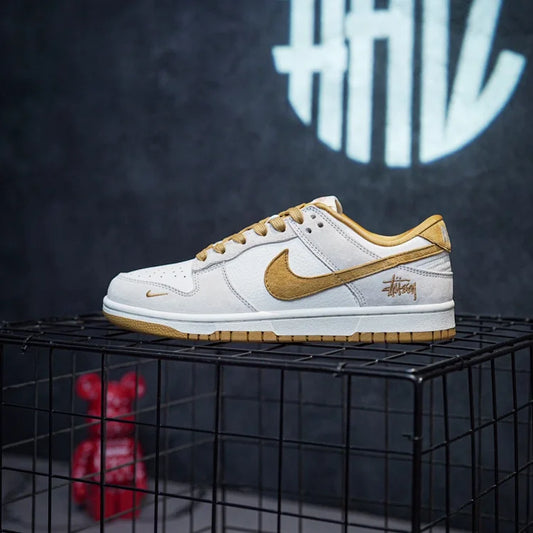 Stussy x Nike Dunk Low Suede Bege