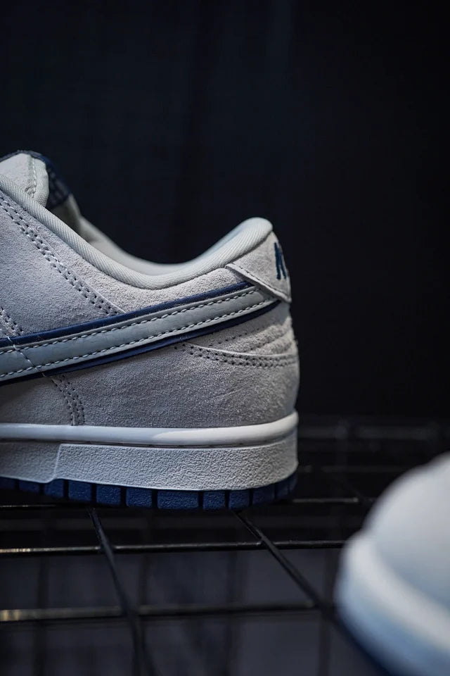 TNF x CDG x Nike Dunk Low Collaboration Cinza & Azul