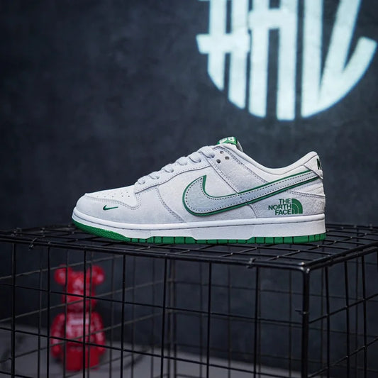 TNF x CDG x Nike Dunk Low Collaboration Smoke Green