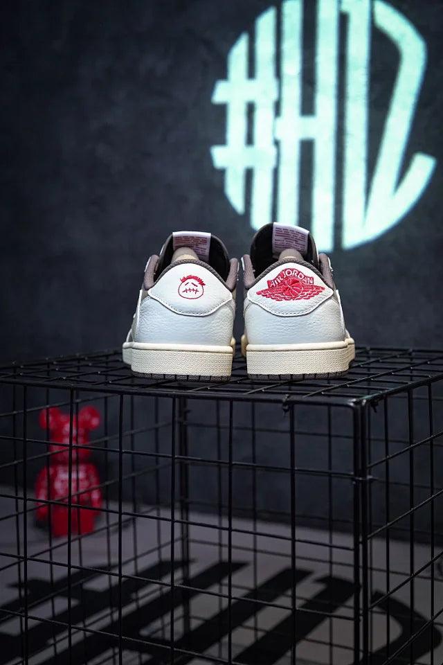 Travis Scott x Air Jordan 1 Low "Sail and Ridgerock" Reverse Mocha