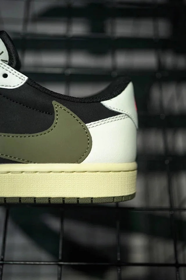 Travis Scott x Air Jordan 1 Low "Olive" Black & Green Olive