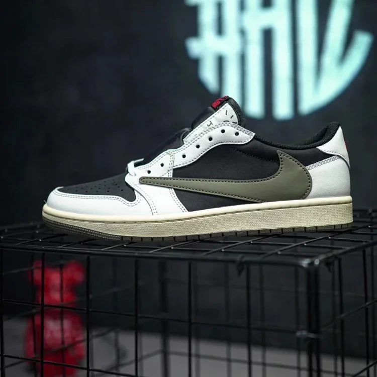 Travis Scott x Air Jordan 1 Low "Olive" Black & Green Olive