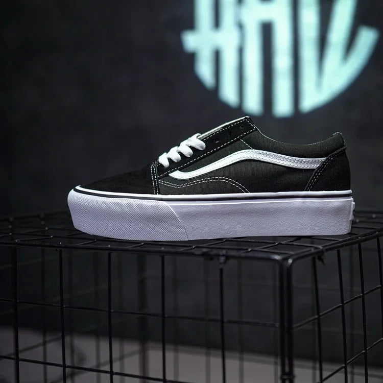 Vans Old Skool Classic Preto & Sola Grossa Branca