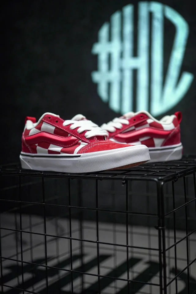 Vans Classics Knu Skool Red Checkerboard