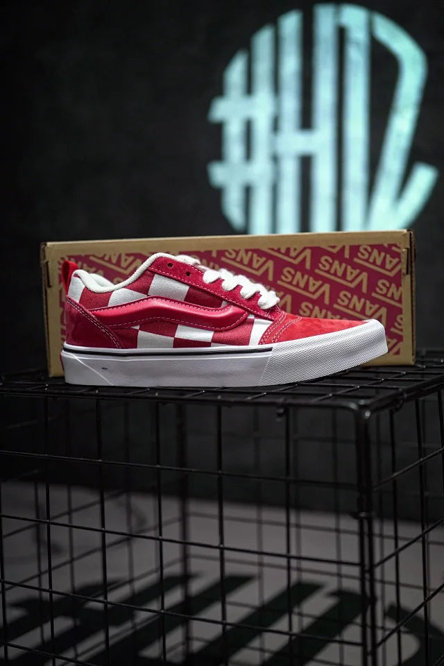 Vans Classics Knu Skool Red Checkerboard