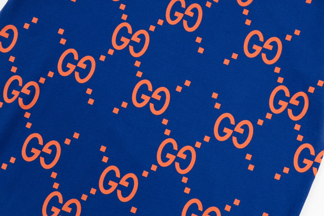 Polo maxi GG de seda de algodão