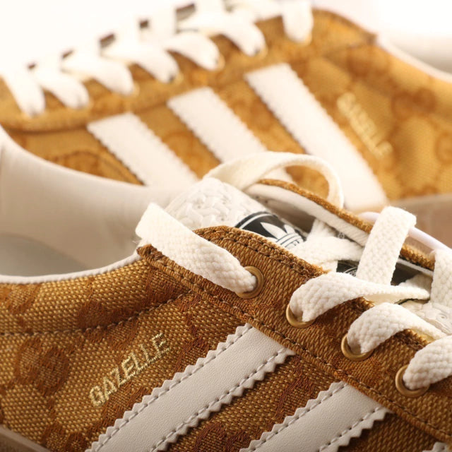 Adidas x Gucci Gazelle GG Beige Brown