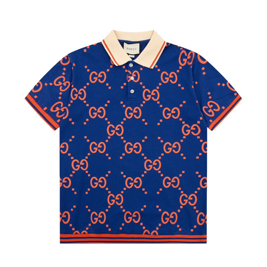 Polo maxi GG de seda de algodão