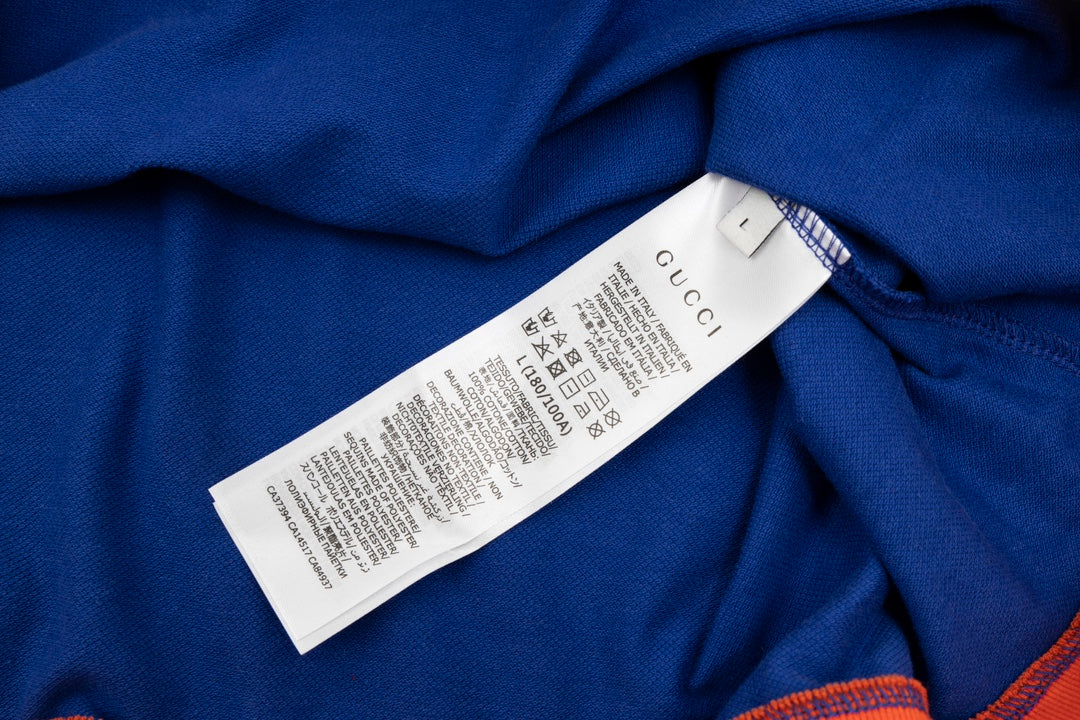 Polo maxi GG de seda de algodão