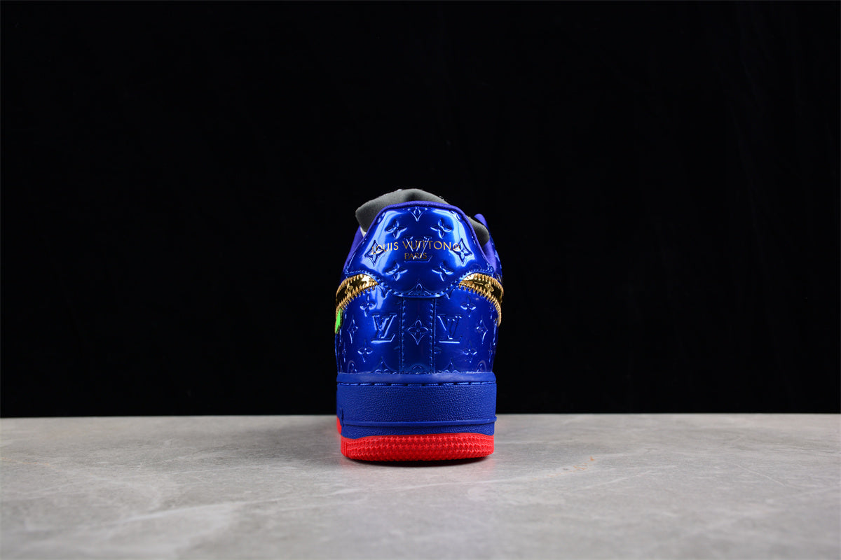 Louis Vuitton x Nike Air Force Black/ Blue/Gold