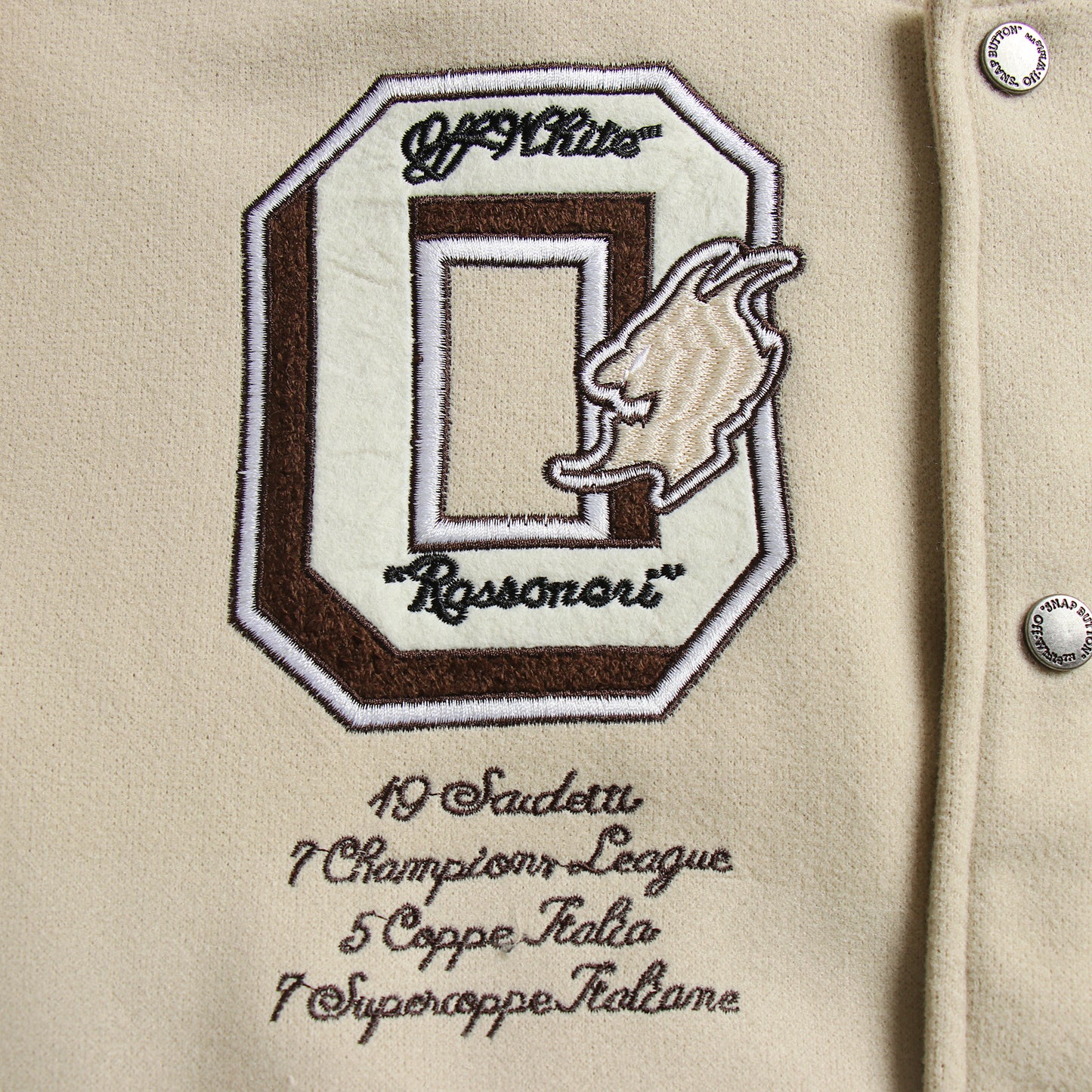 Jaqueta Off White Virgil Abloh x Milan Varsity Jacket