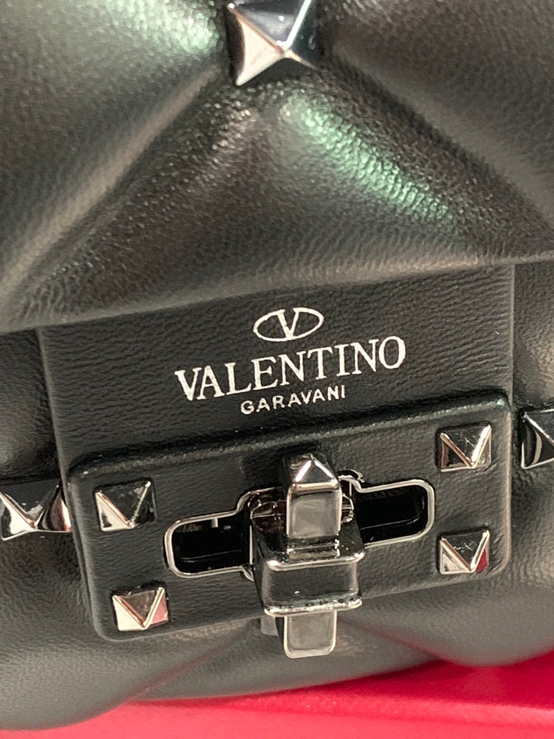 Bolsa Valentino Rockstud Spike Lambskin Off-White