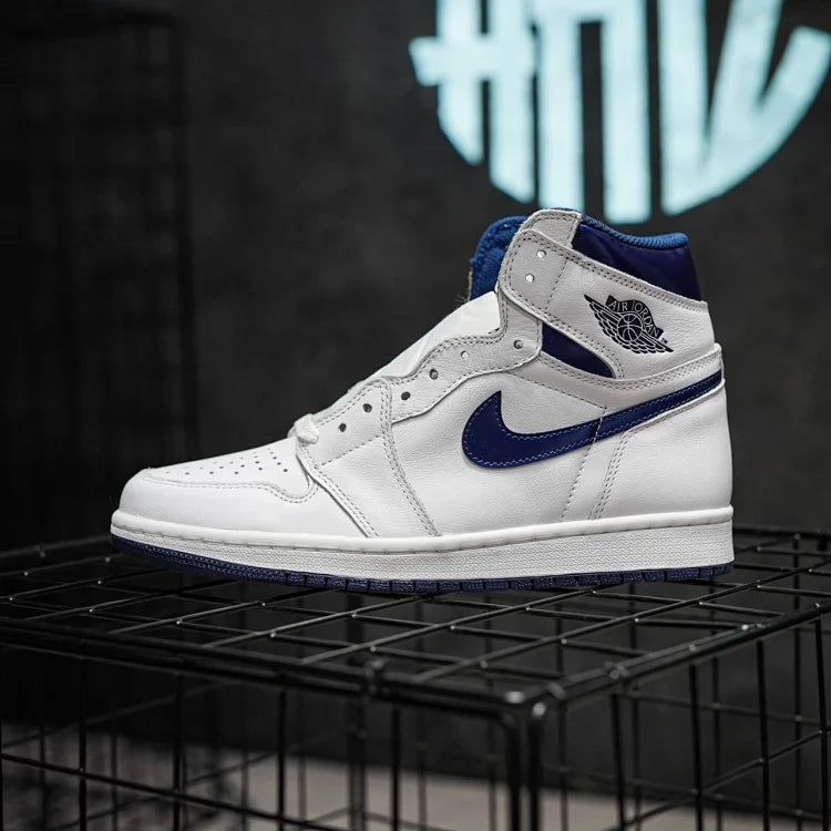 Jordan 1 Branco & Azul