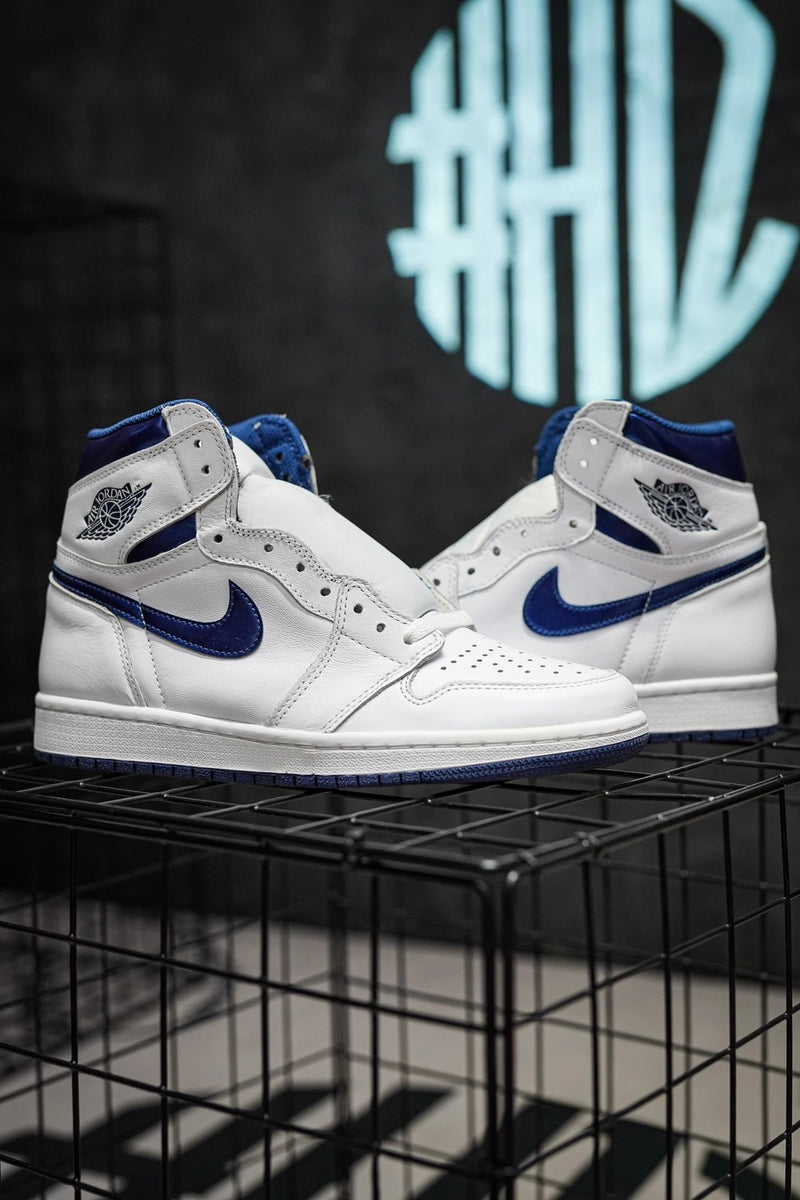 Jordan 1 Branco & Azul