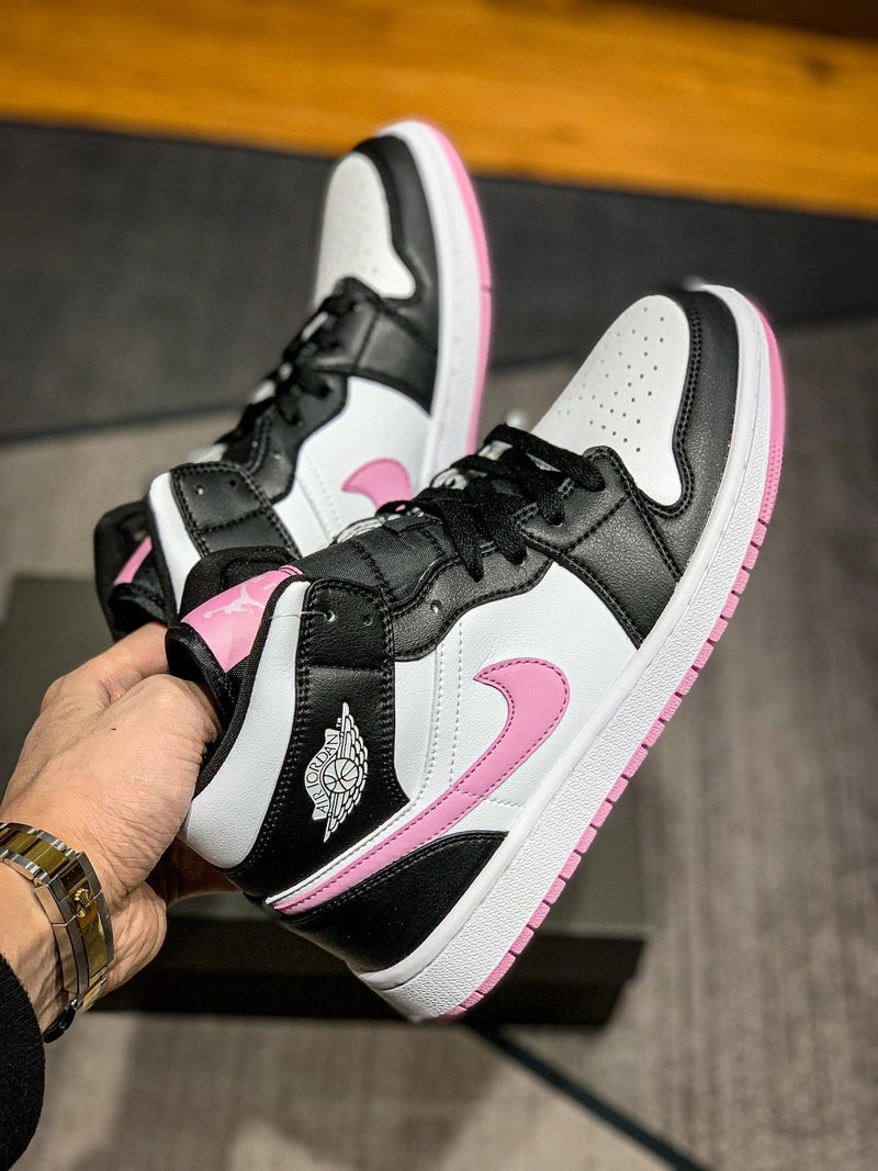 Jordan 1 Mid GS Pink and White Panda