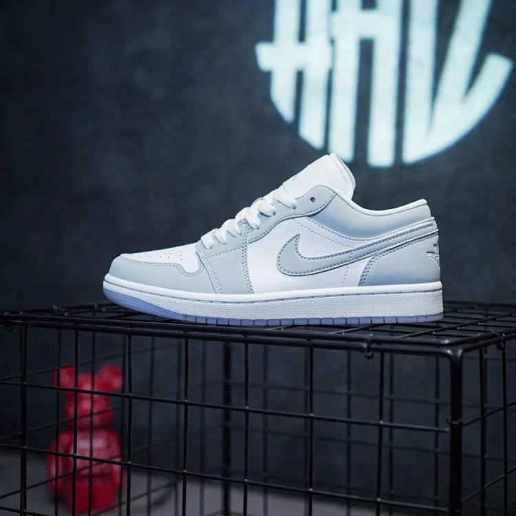 Jordan 1 Low "Wolf Grey" Pequeno Dior Cinza