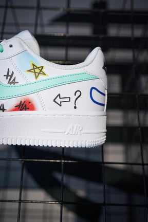 Nike Air Force 1 Low clown graffiti