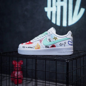 Nike Air Force 1 Low clown graffiti