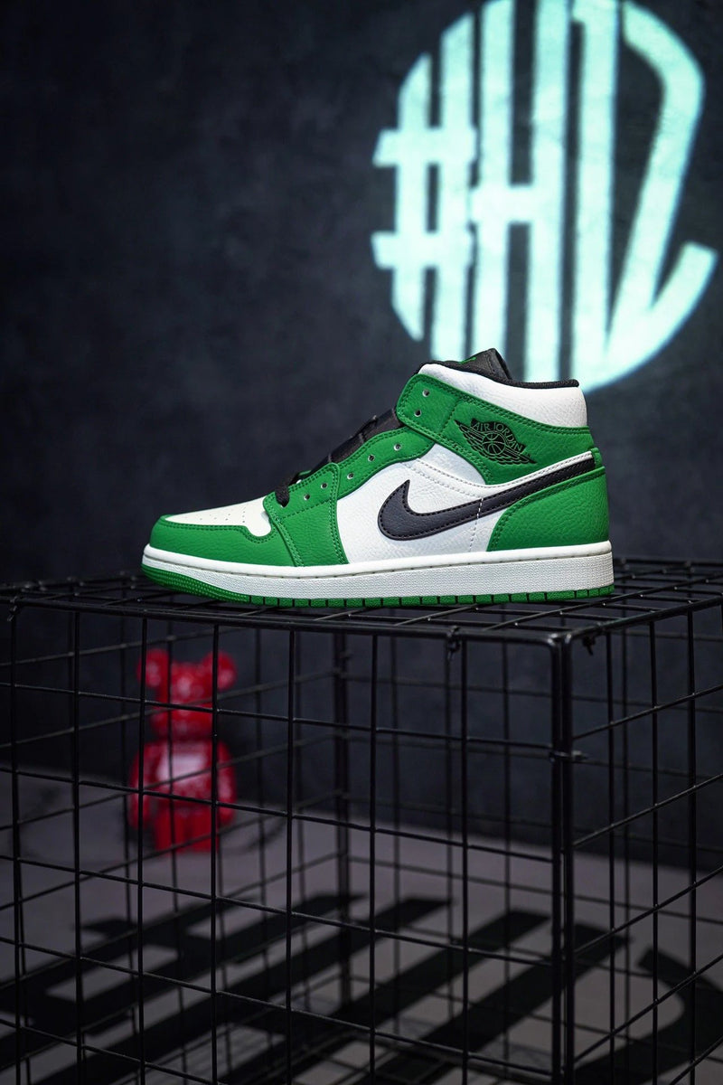 Jordan 1 Mid White & Verde