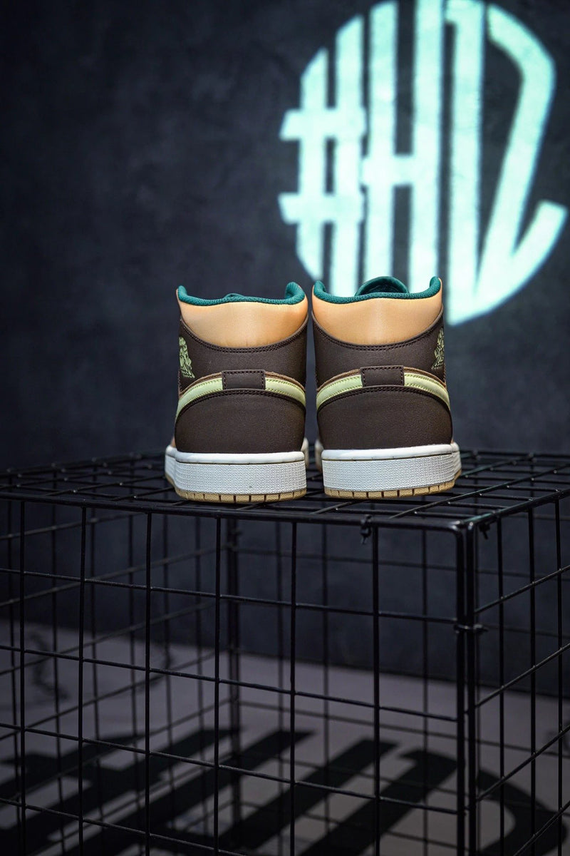 Jordan 1 Mid "Cacao Wow" Brown & Green