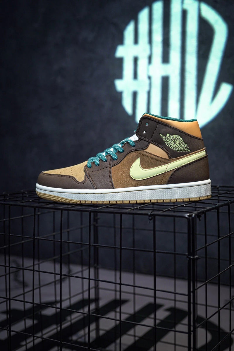 Jordan 1 Mid "Cacao Wow" Brown & Green