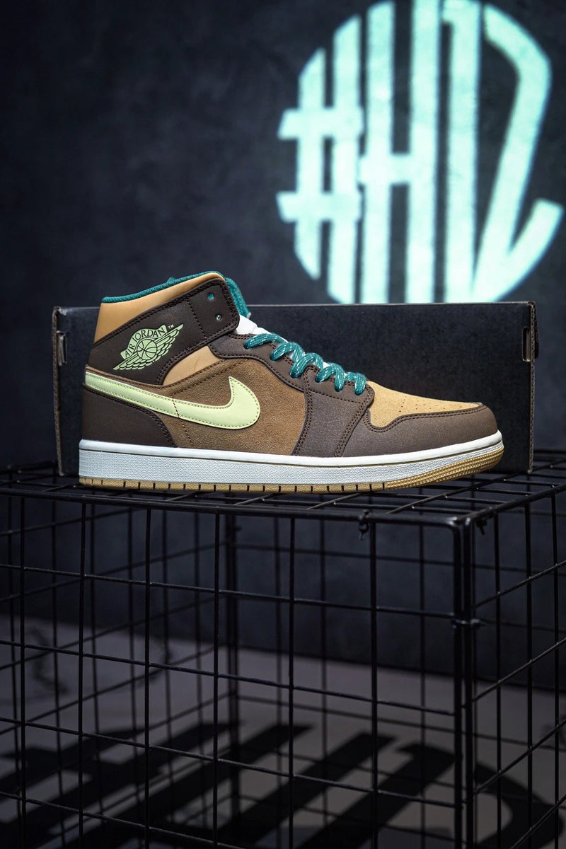 Jordan 1 Mid "Cacao Wow" Brown & Green