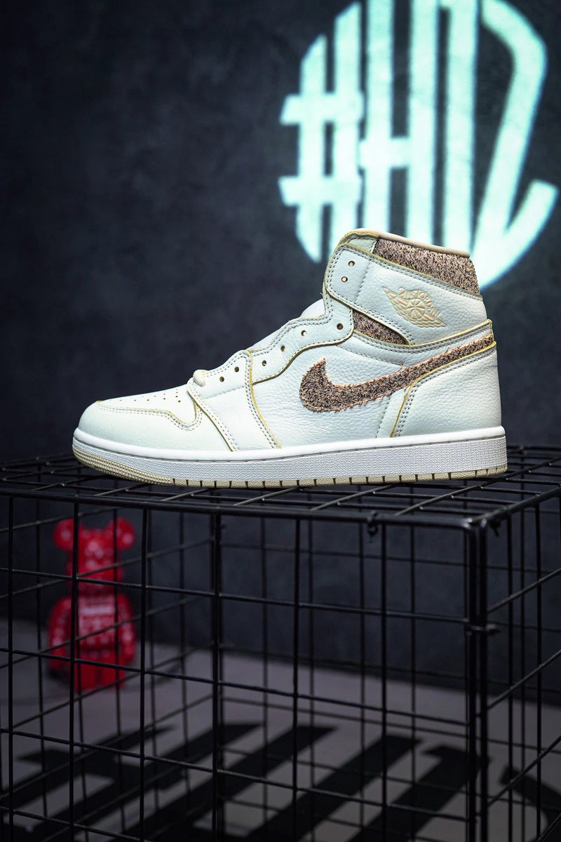 Jordan 1 High "Sail and Pale Vanilla" Bege de Dongguan Dachang