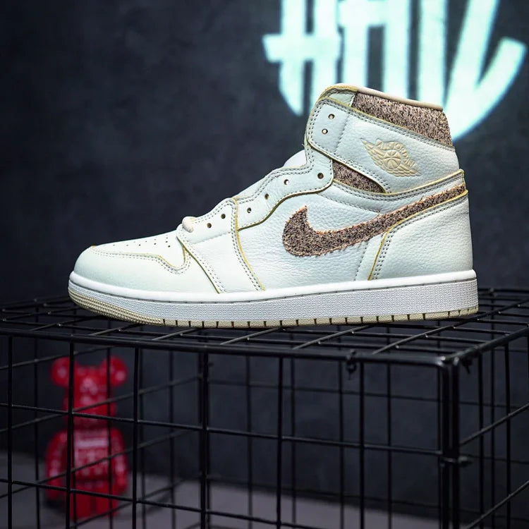 Jordan 1 High "Sail and Pale Vanilla" Bege de Dongguan Dachang