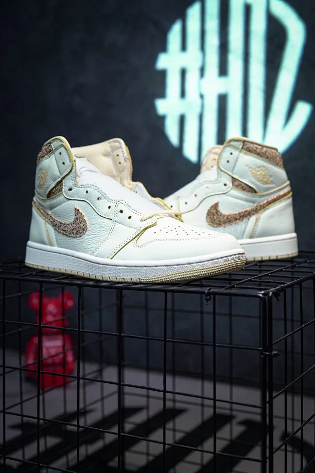 Jordan 1 High "Sail and Pale Vanilla" Bege de Dongguan Dachang