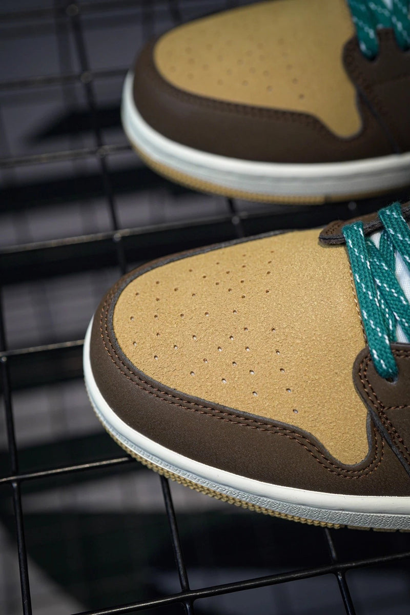 Jordan 1 Mid "Cacao Wow" Brown & Green