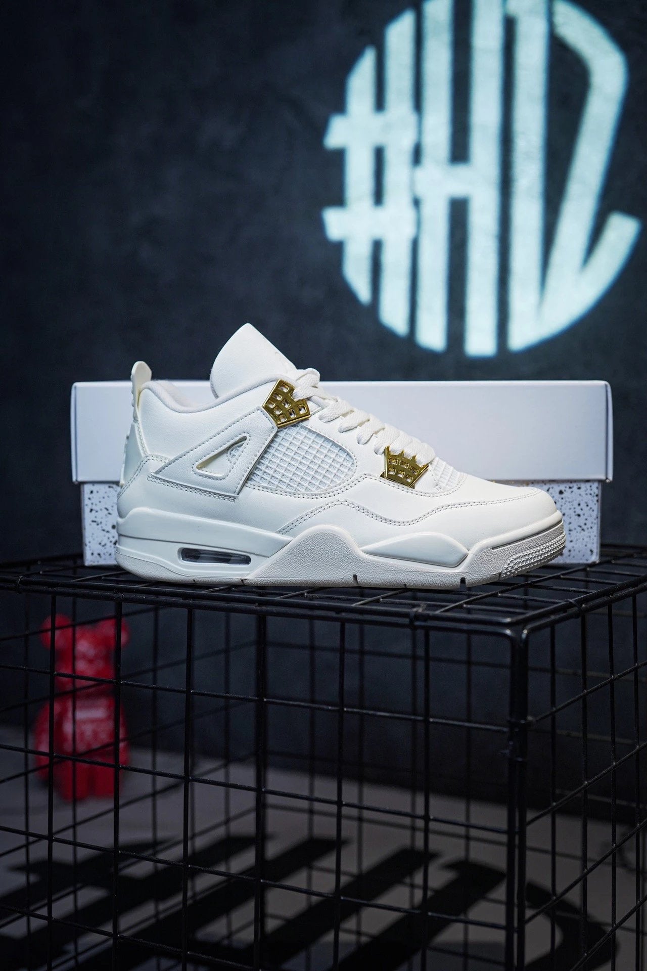 Jordan 4 "Sail" Milk Platinum Buckle por Dongguan Dachang
