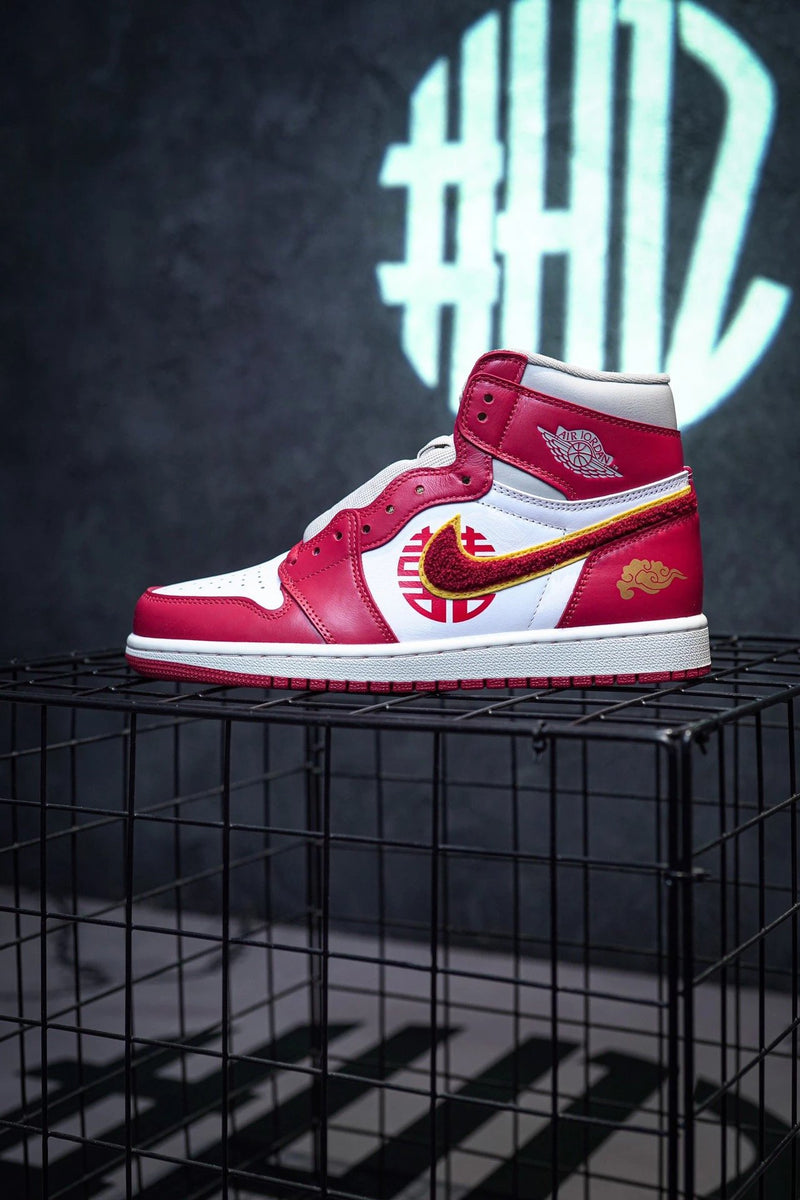 Jordan 1 High White and Red Wedding