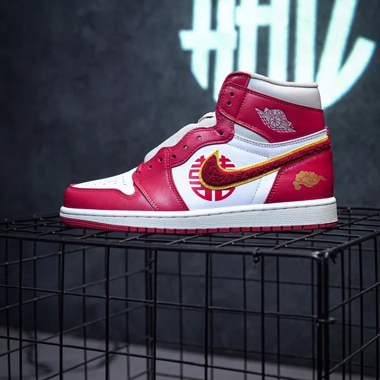 Jordan 1 High White and Red Wedding