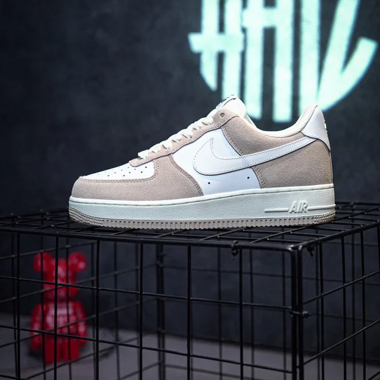 Nike Air Force 1 Low White Brown Suede