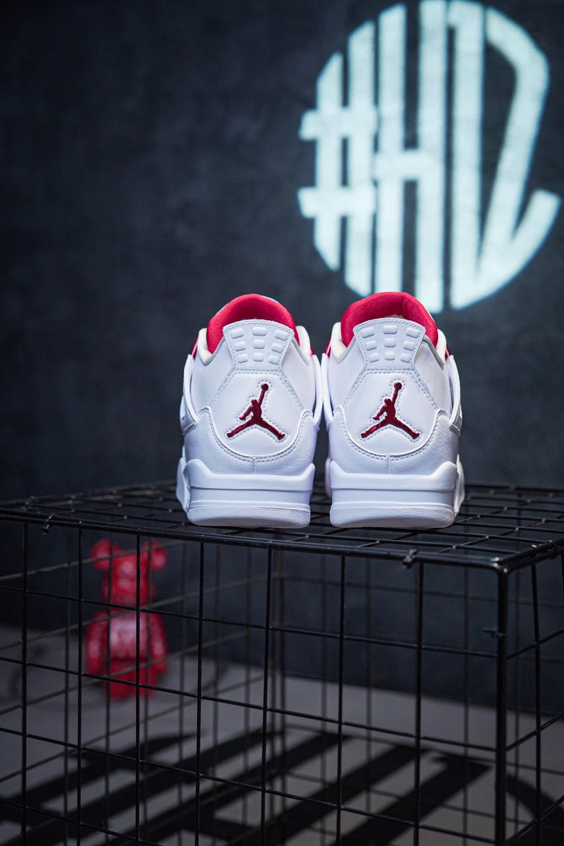 Jordan 4 White University Red