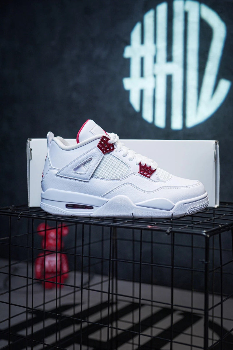 Jordan 4 White University Red