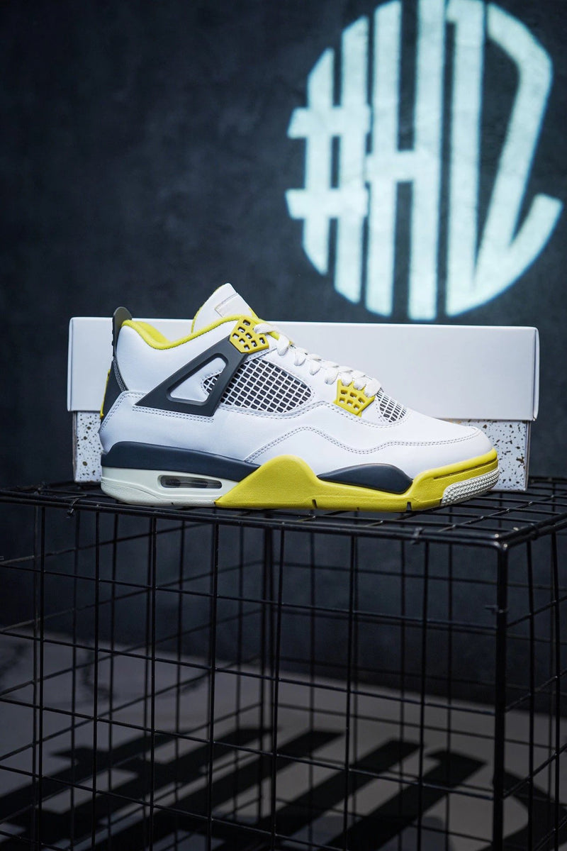 Jordan 4 "Vivid SuIfur" Branco & Amarelo