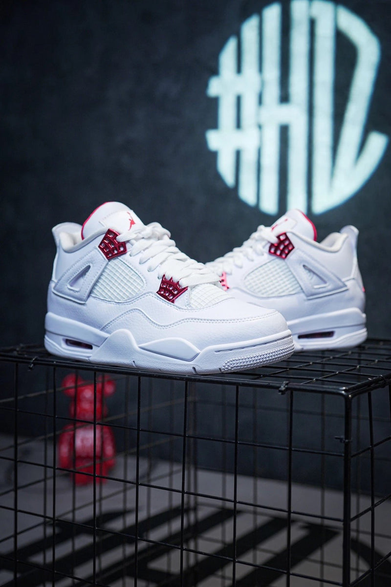 Jordan 4 White University Red