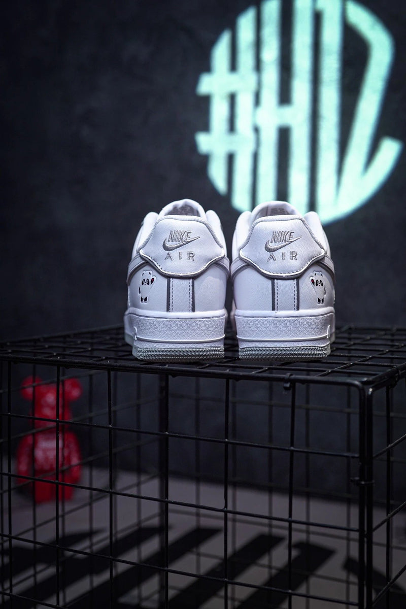 Nike Air Force 1 Low 3M Reflective White Grizzly Panda