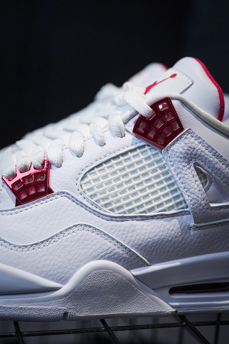 Jordan 4 White University Red