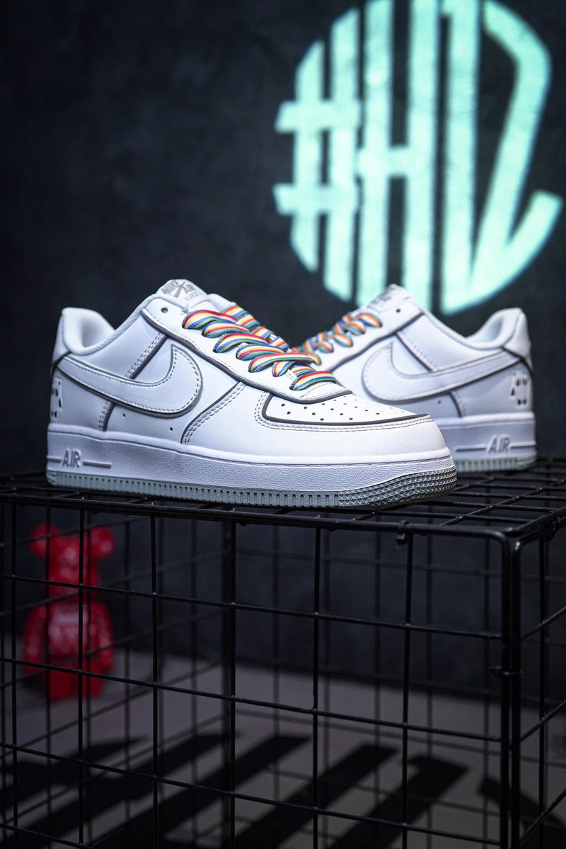 Nike Air Force 1 Low 3M Reflective White Grizzly Panda