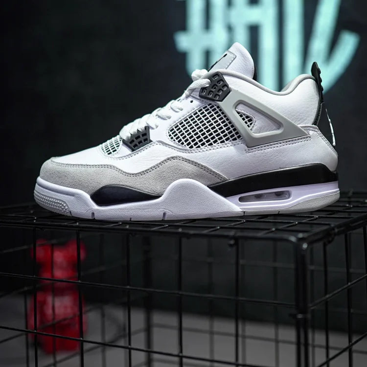 Air Jordan 4 "Military Black" Little White Cement