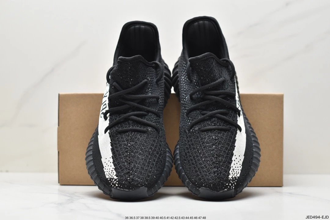 Adidas Yeezy 350 Boost Core Preto V2 Preto & Coco Branco